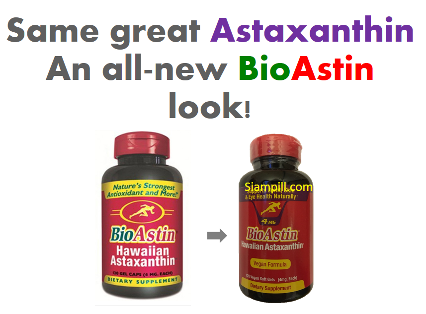 อาหารเสริม Astaxanthin ยี่ห้อ Nutrex, BioAstin, Hawaiian Astaxanthin, 4 mg, 120 Gel Caps